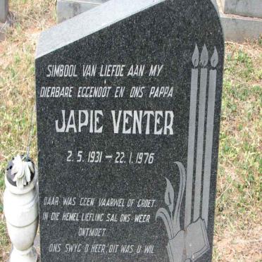 VENTER Japie 1931-1976