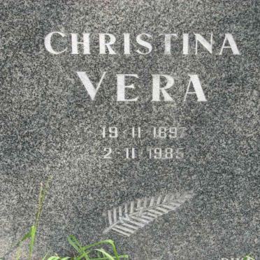 VERA Christina 1897-1985