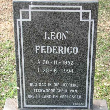 WALT Leon Federico, van der 1952-1994