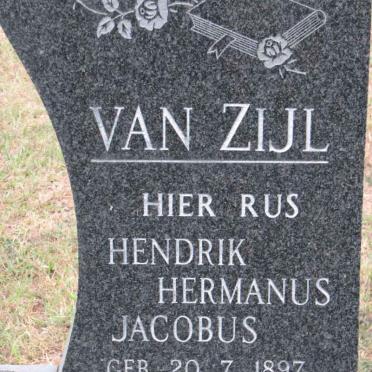 ZIJL Hendrik Hermanus Jacobus, van 1897-1977