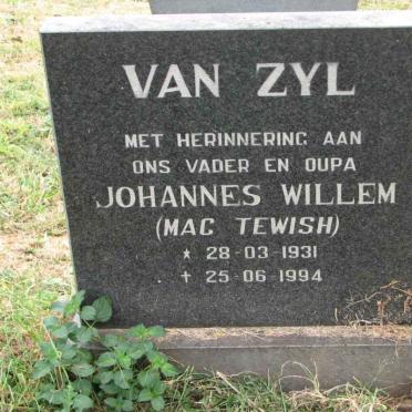 ZYL Johannes Willem, van 1931-1994