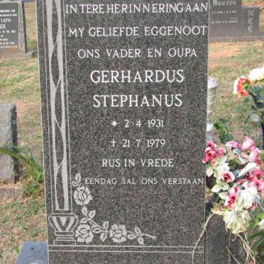 ZEVENSTER Gerhardus Stephanus 1931-1979