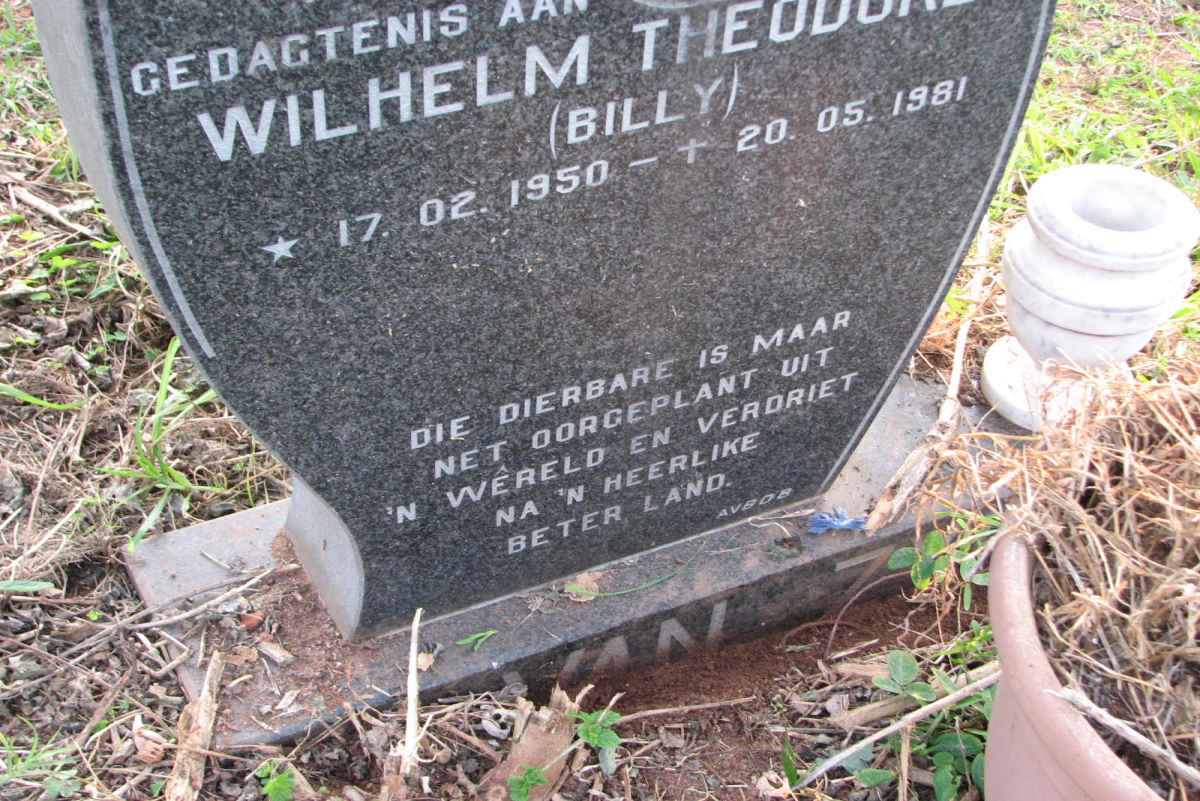 ZYL Wilhelm Theodore, van 1950-1981