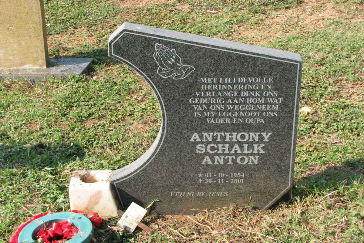 ? Anthony Schalk Anton 1954-2001