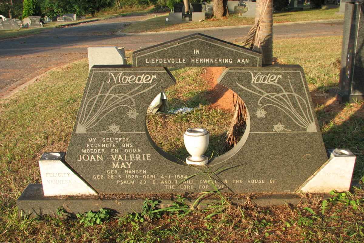 ? Joan Valerie May nee HANSEN 1929-1984