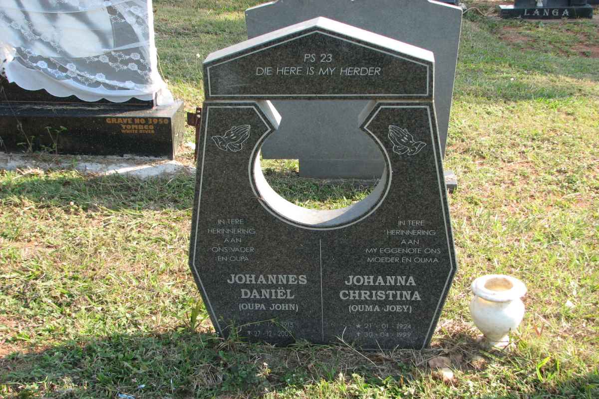 ? Johannes Daniël 1915-2002 &amp; Johanna Christina 1924-1999