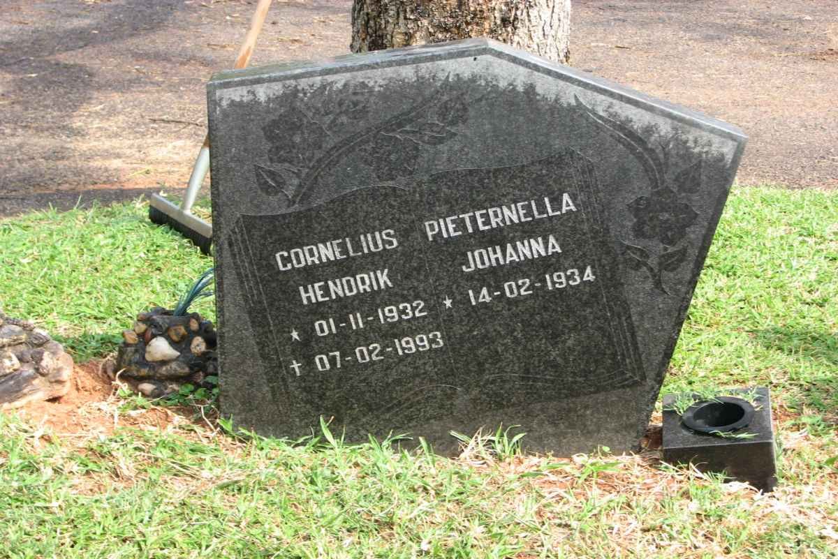 ? Cornelius Hendrik 1932-1993 &amp; Pieternella Johanna 1934-
