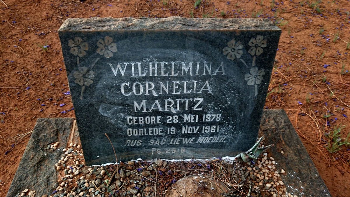 MARITZ Wilhelmina Cornelia 1878-1961