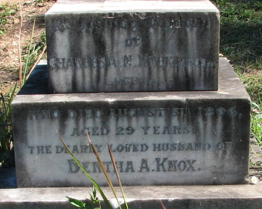 KNOX Charles A.N. -1896