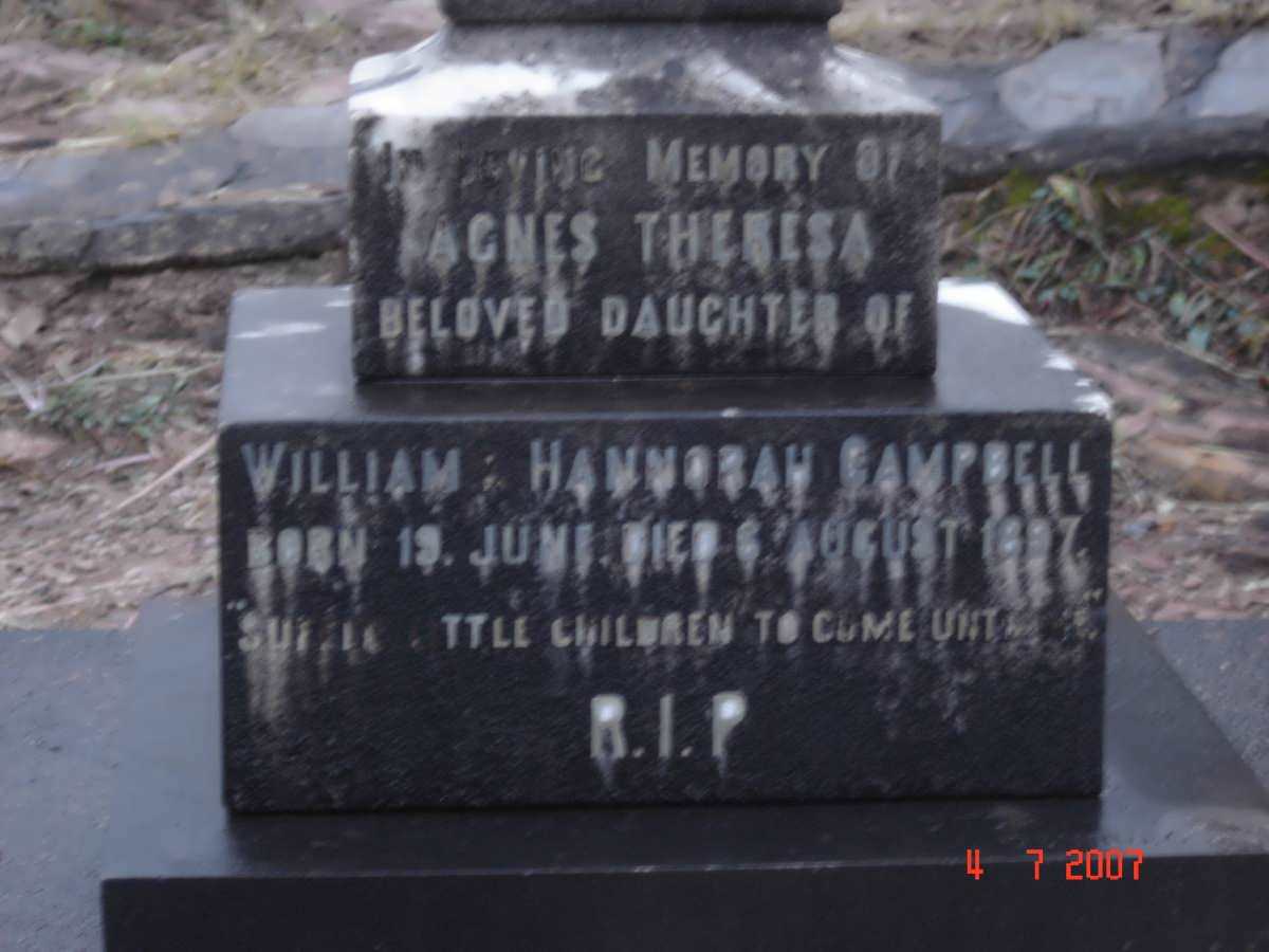 CAMPBELL Agnes Theresa 1897-1897