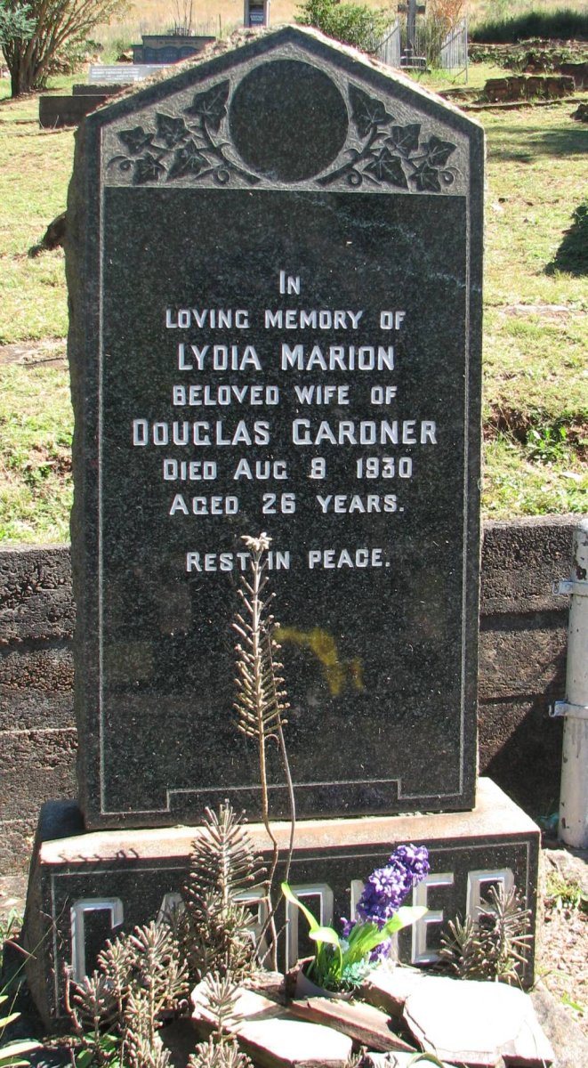 GARDNER Lydia Marion -1930