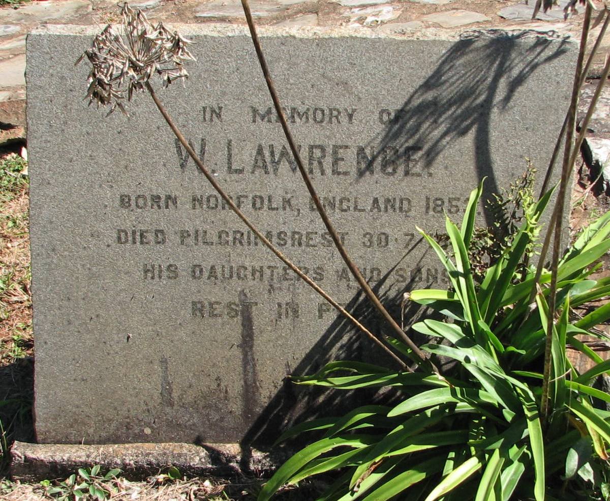 LAWRENCE W. 185?-