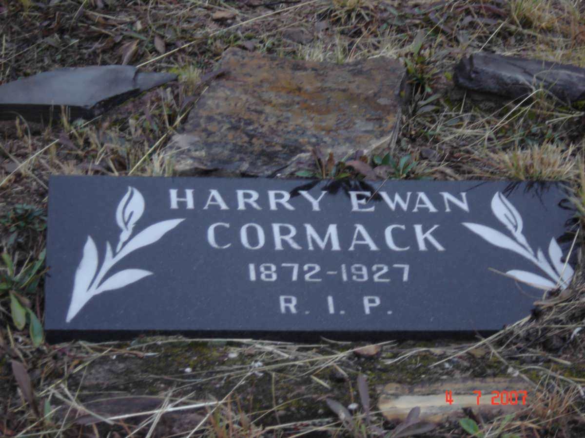 CORMACK Harry Ewan 1872-1927