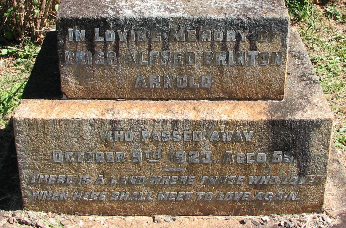 ARNOLD Crisp Alfred Brinton -1923