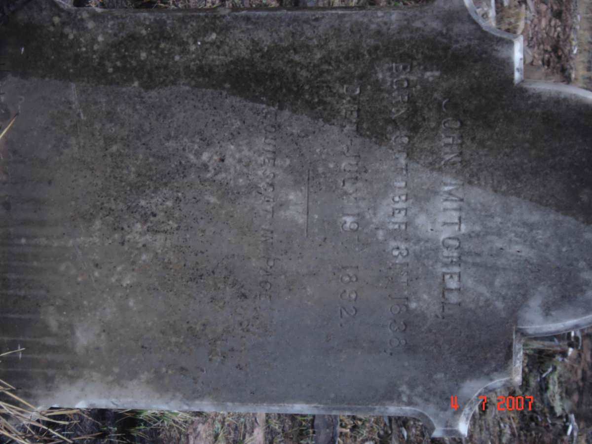 MITCHELL John 1838-1892