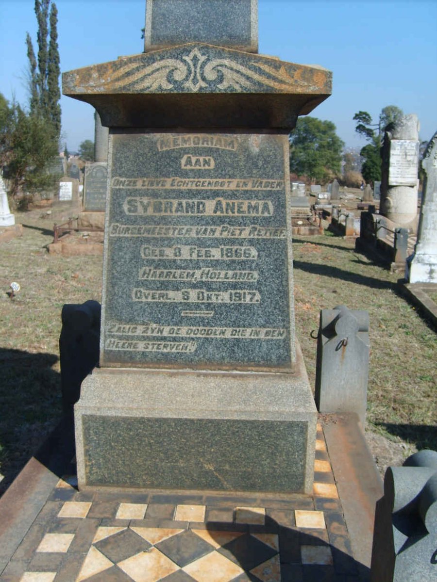 ANEMA Sybrand 1866-1917