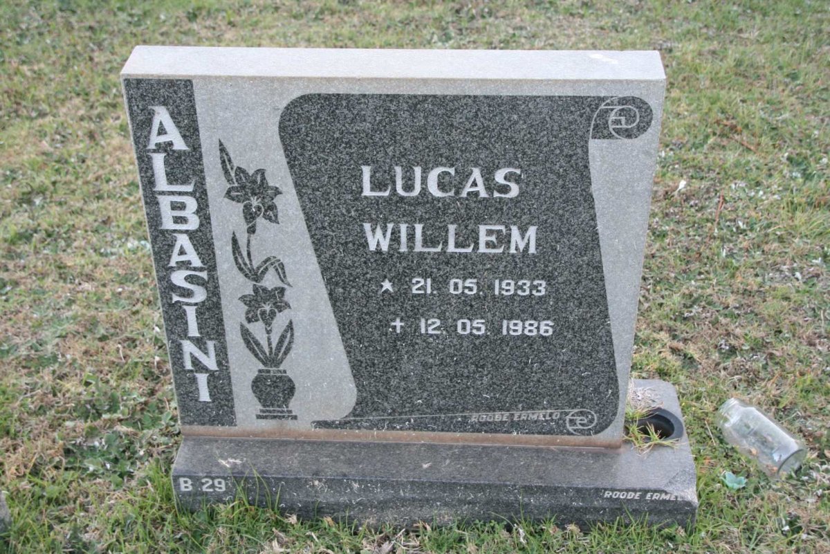 ALBASINI Lucas Willem 1933-1986