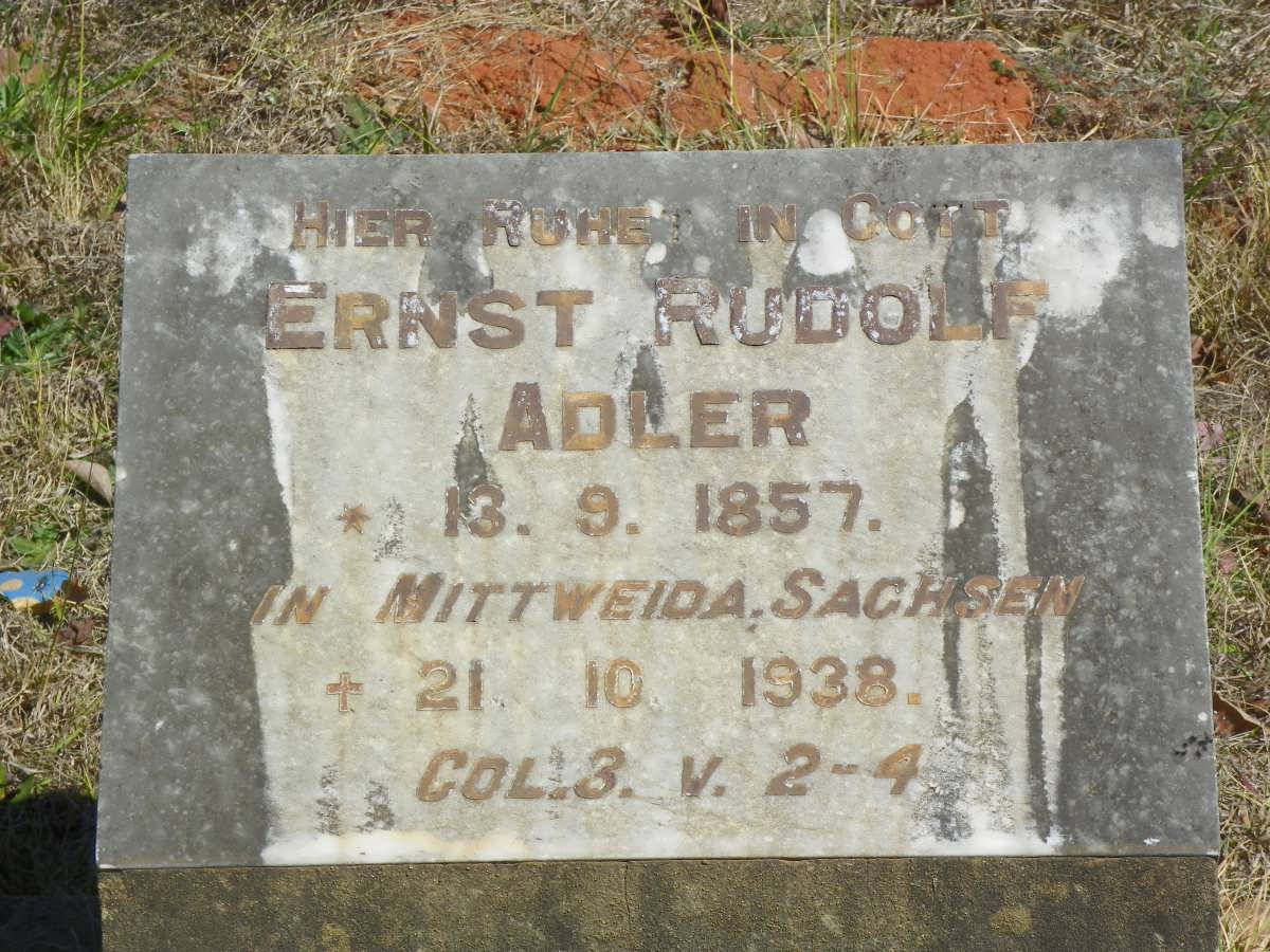 ADLER Ernst Rudolf 1857-1938