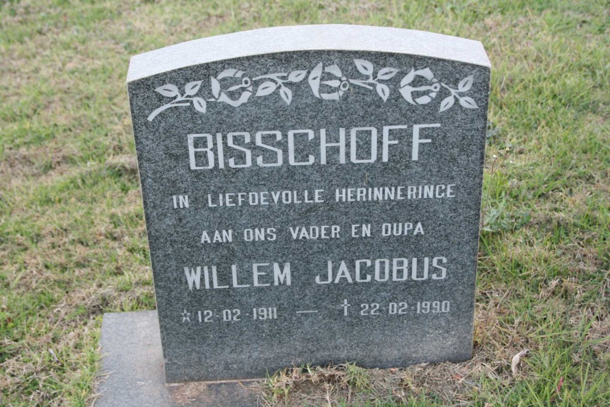 BISSCHOFF Willem Jacobus 1911-1990