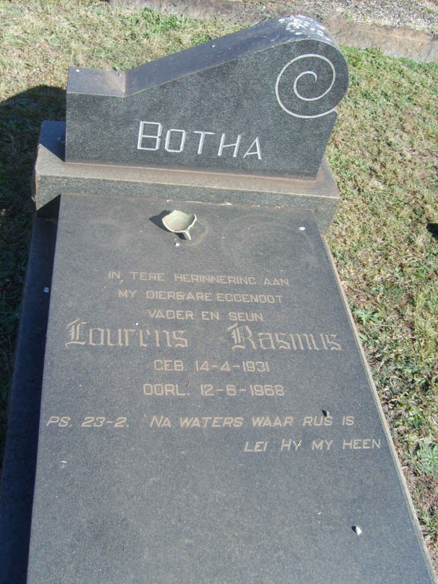 BOTHA Lourens Rasmus 1931-1968