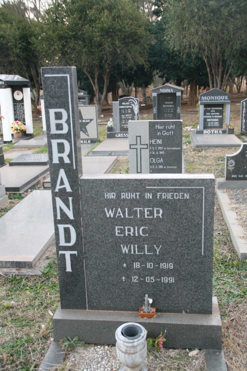 BRANDT Walter Eric Willy 1919-1991