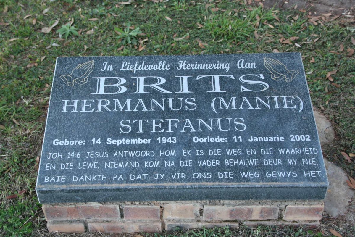 BRITS Hermanus Stefanus 1943-2002