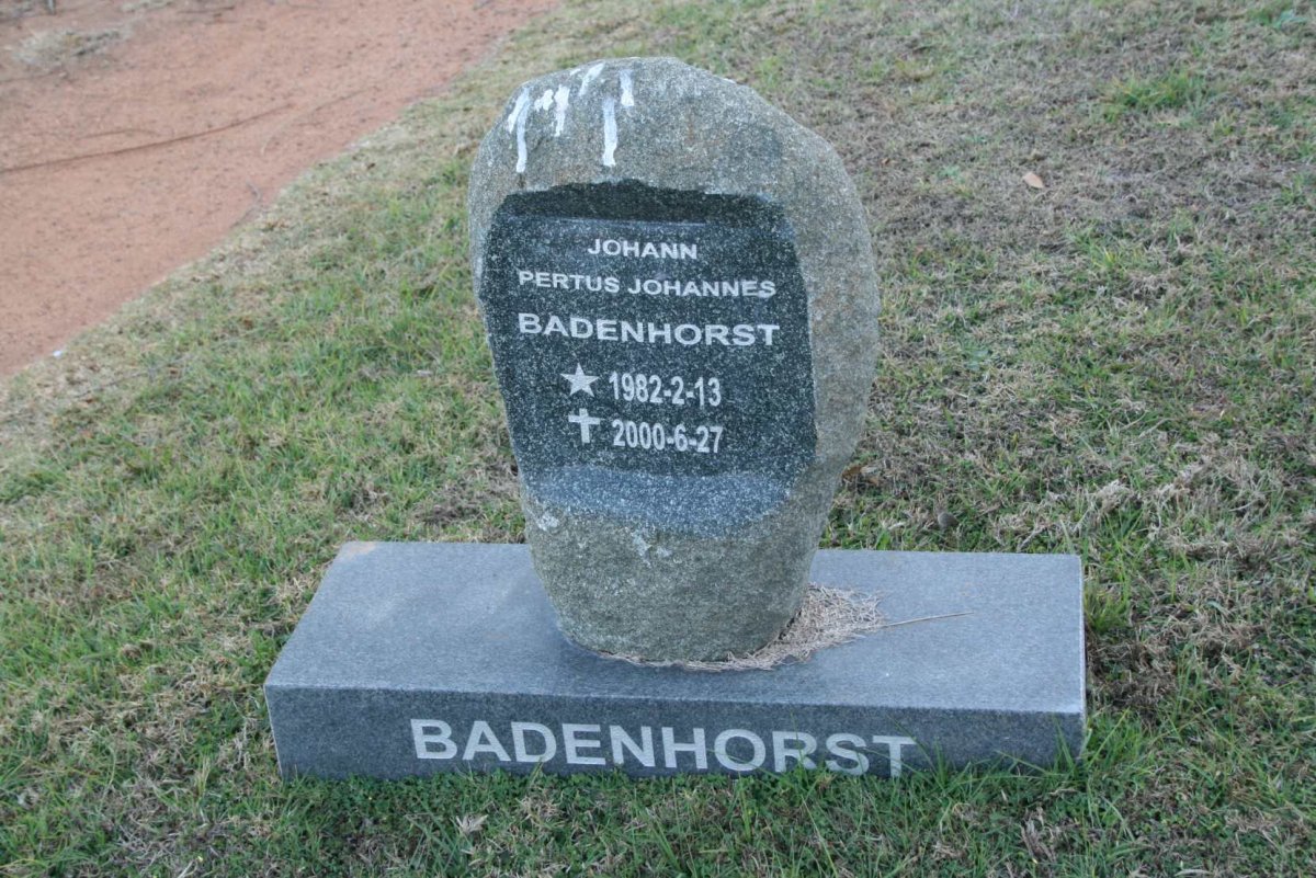 BADENHORST Johann Petrus Johannes 1982-2000
