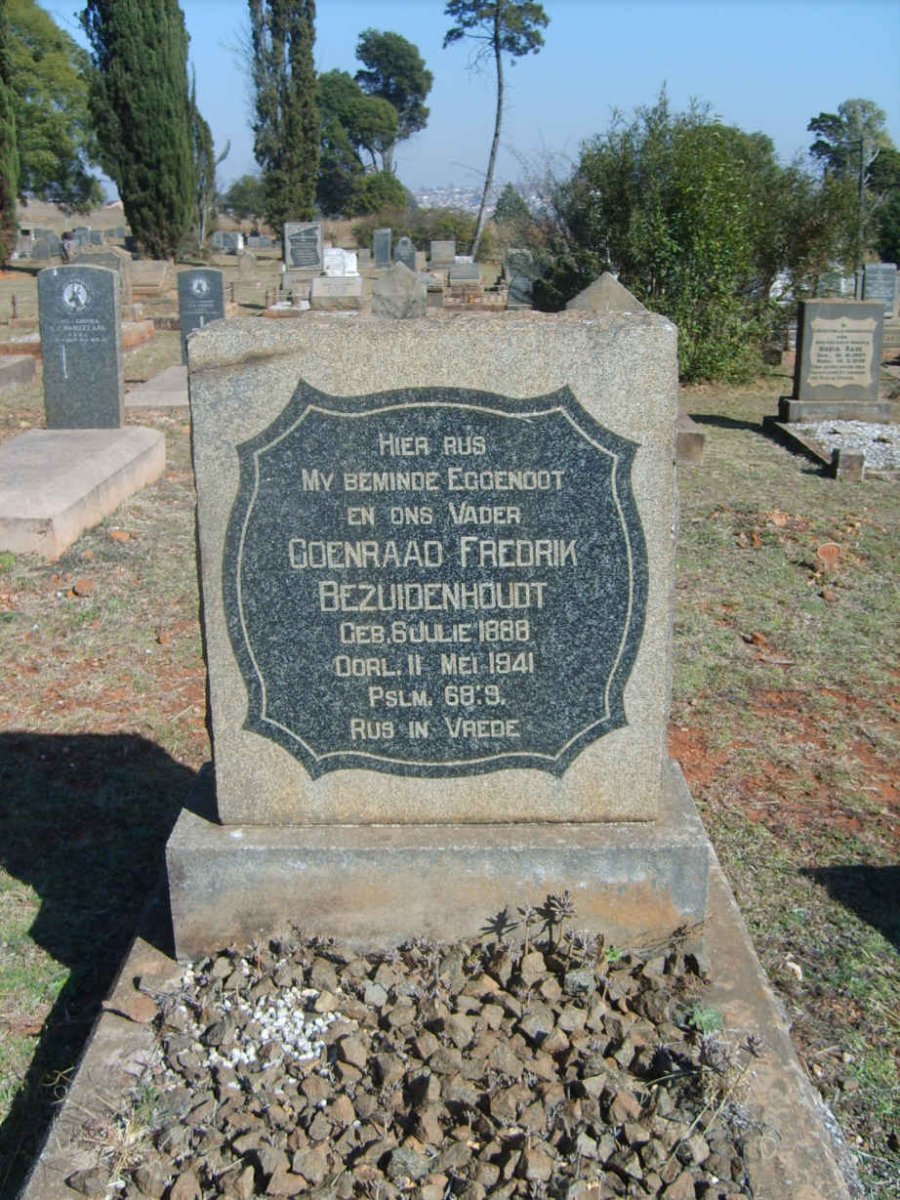 BEZUIDENHOUDT Coenraad Fredrik  1888-1941