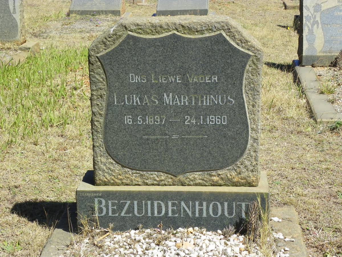 BEZUIDENHOUT Lukas Marthinus 1897-1960