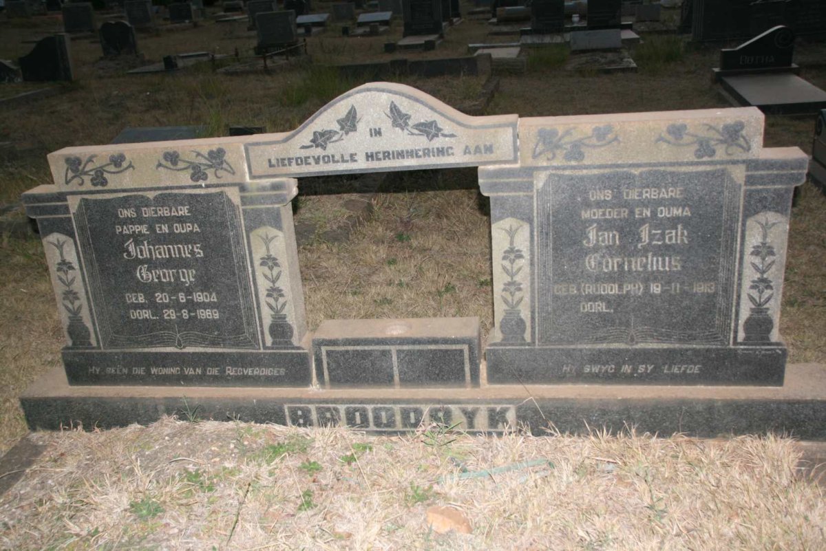 BROODRYK Johannes George 1904-1989 &amp; Jan Izak Cornelius RUDOLPH 1913-