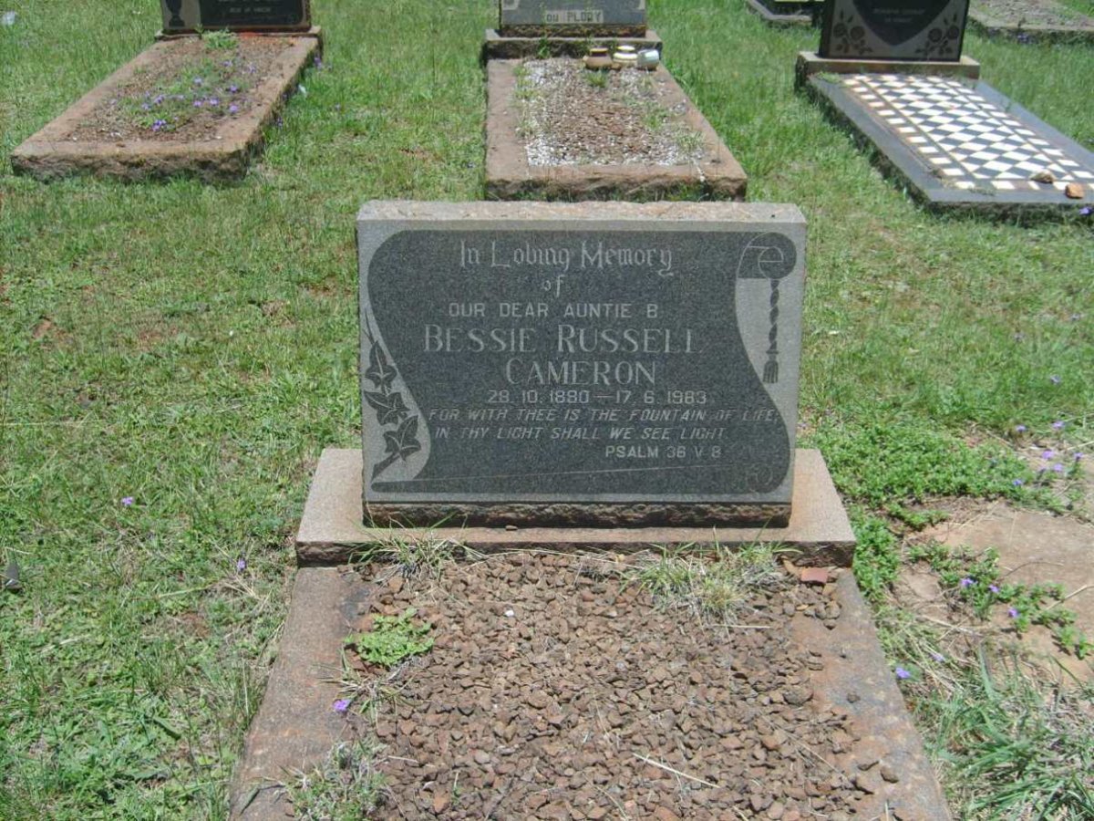 CAMERON Bessie Russell 1890-1963