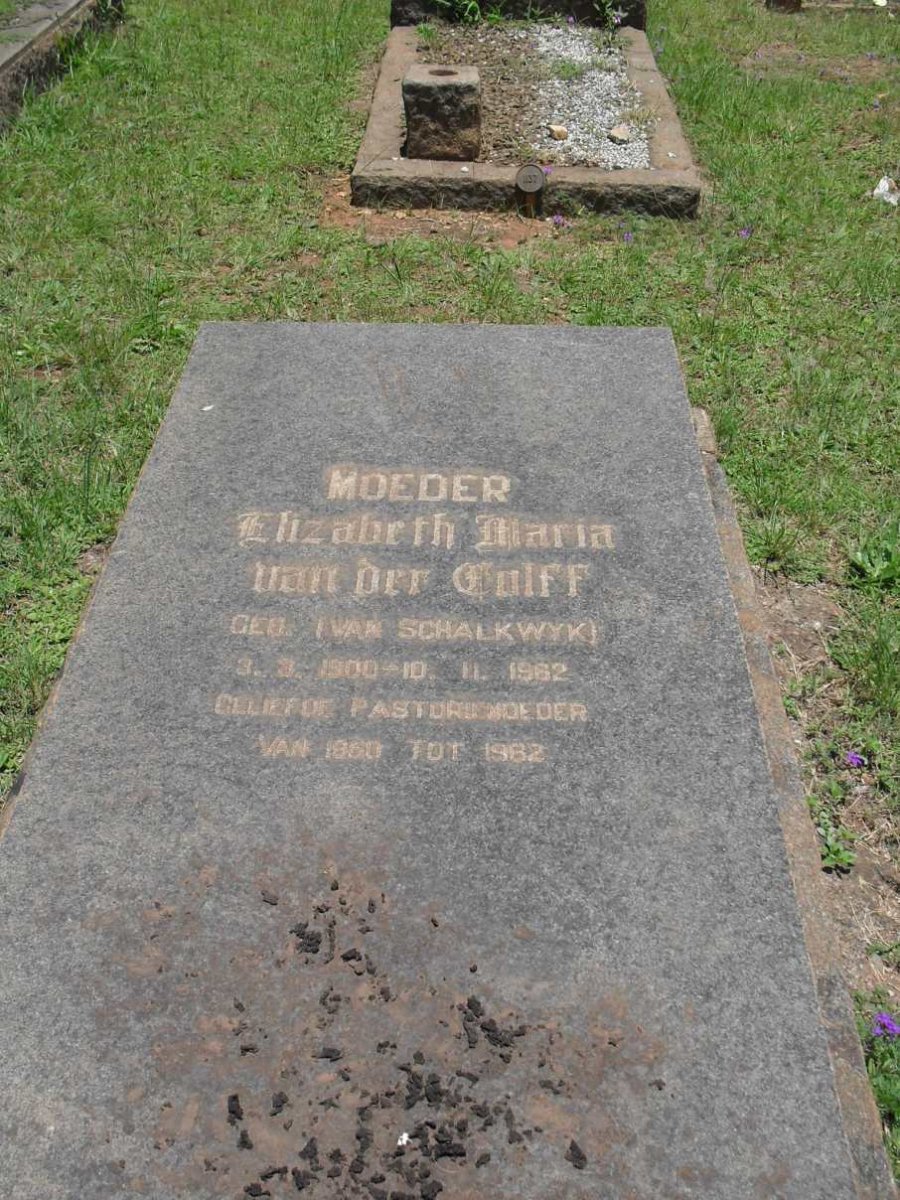 COLFF Elizabeth Maria, van der 1900-1962