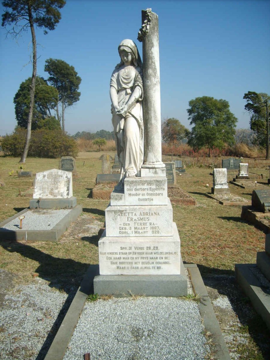 ERASMUS Aletta Adriana nee FERREIRA 1867-1920