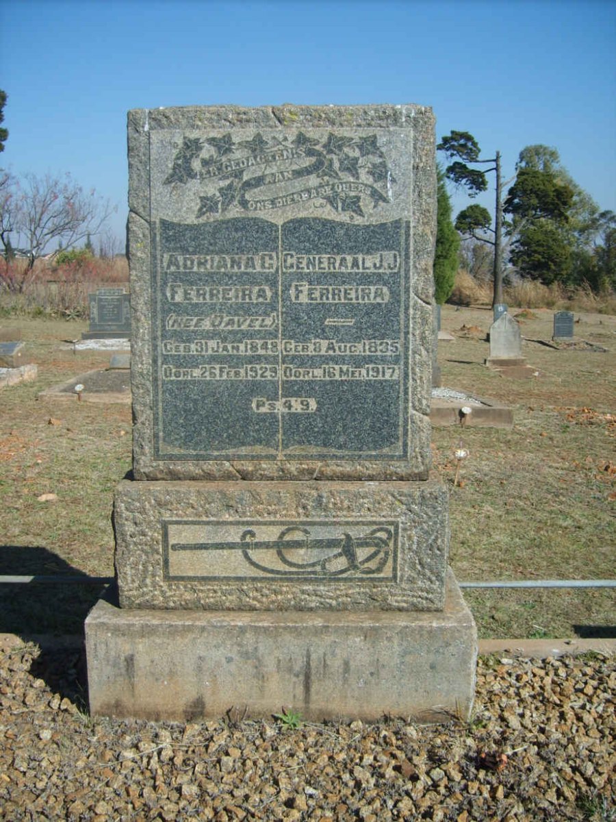 FERREIRA J.J. 1835-1917 &amp; Adriana C. DAVEL 1848-1929