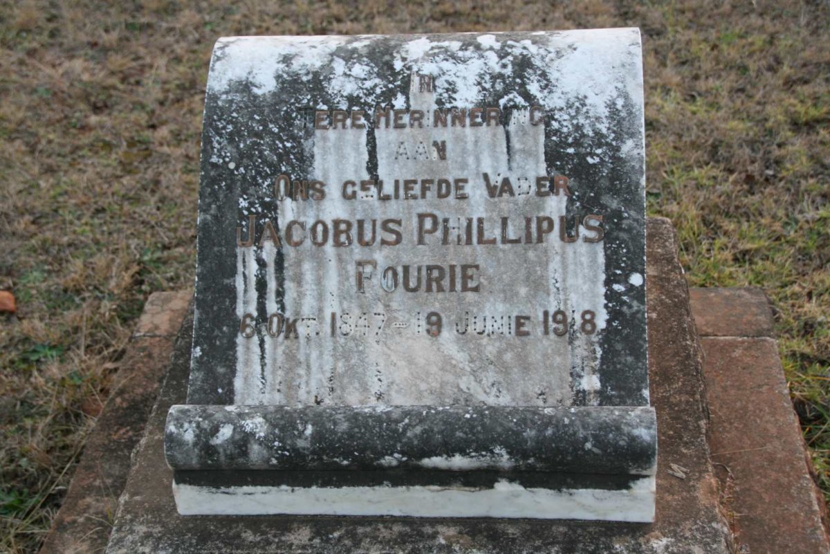 FOURIE Jacobus Phillipus 1847-1918