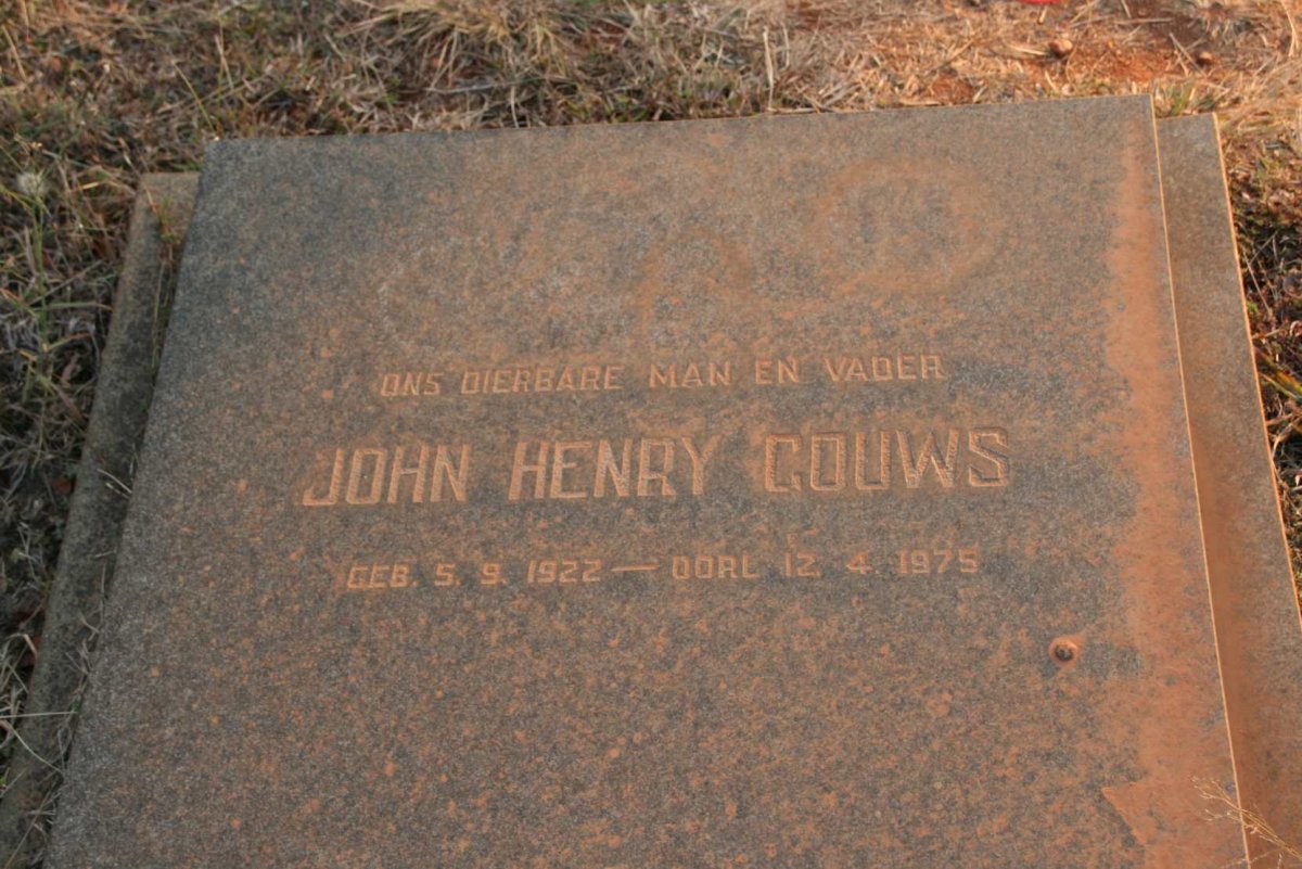 GOUWS John Henry 1922-1975