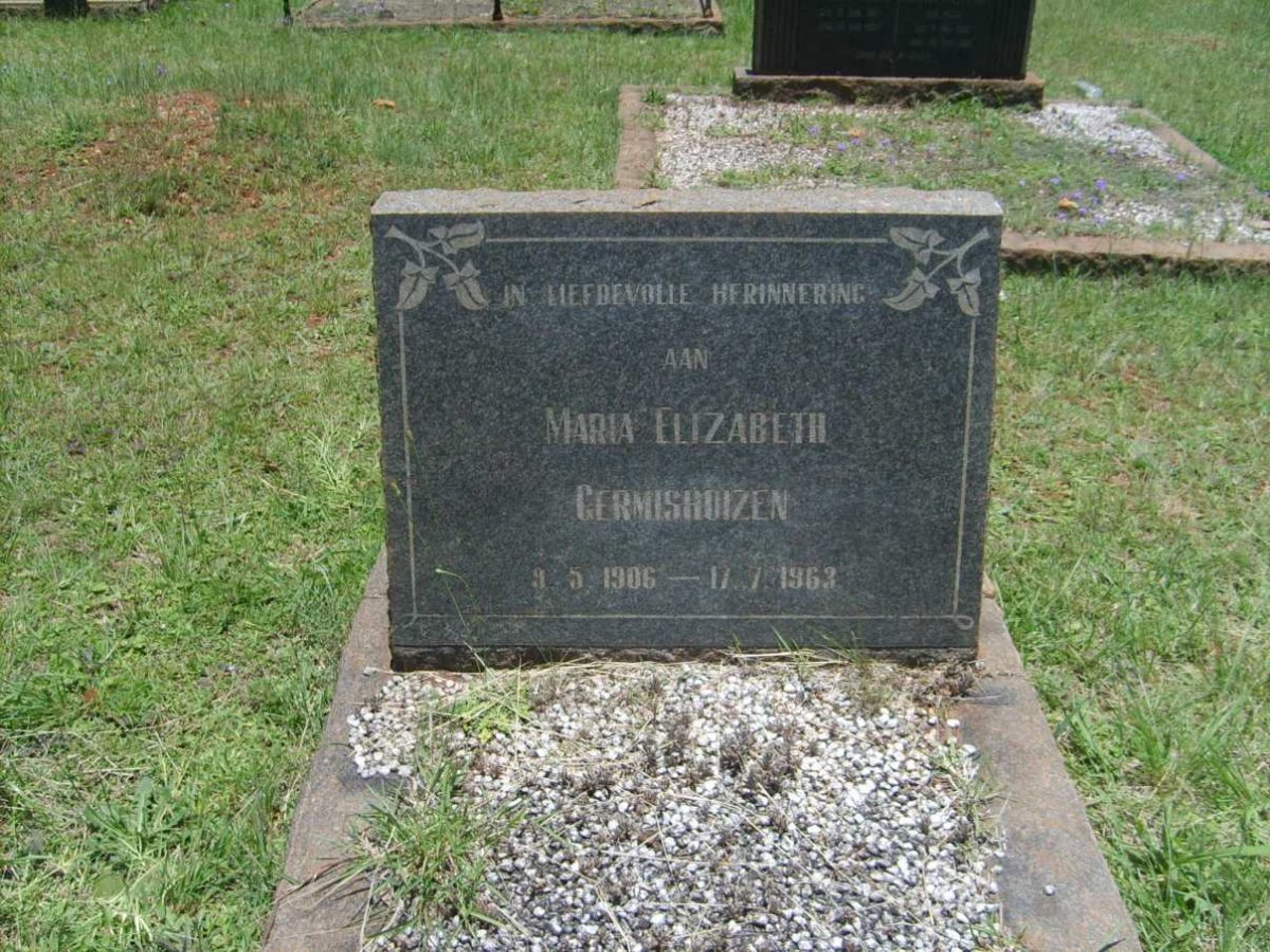 GERMISHUIZEN Maria Elizabeth 1906-1963