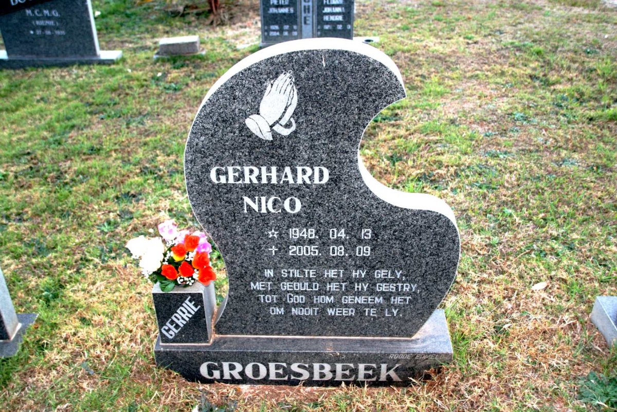 GROESBEEK Gerhard Nico 1948-2005