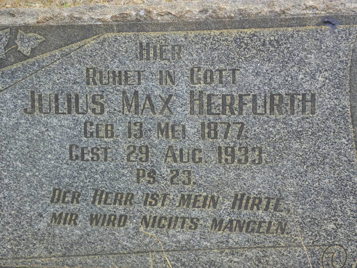 HERFURTH Julius Max 1877-1933
