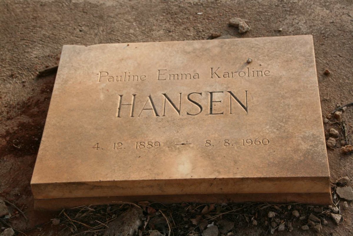 HANSEN Pauline Emma Karoline 1889-1960