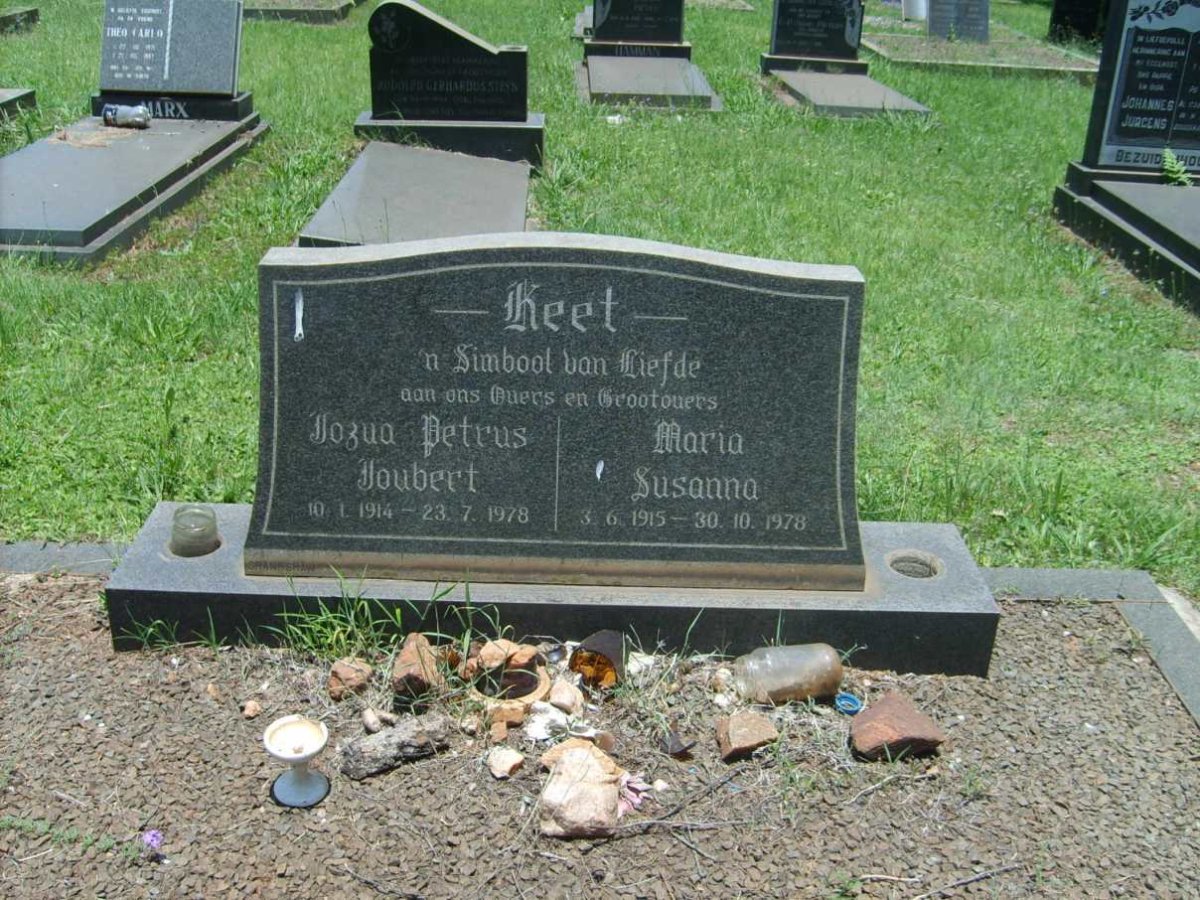 KEET Jozua Petrus 1914-1978 &amp; Maria Susanna 1915-1978