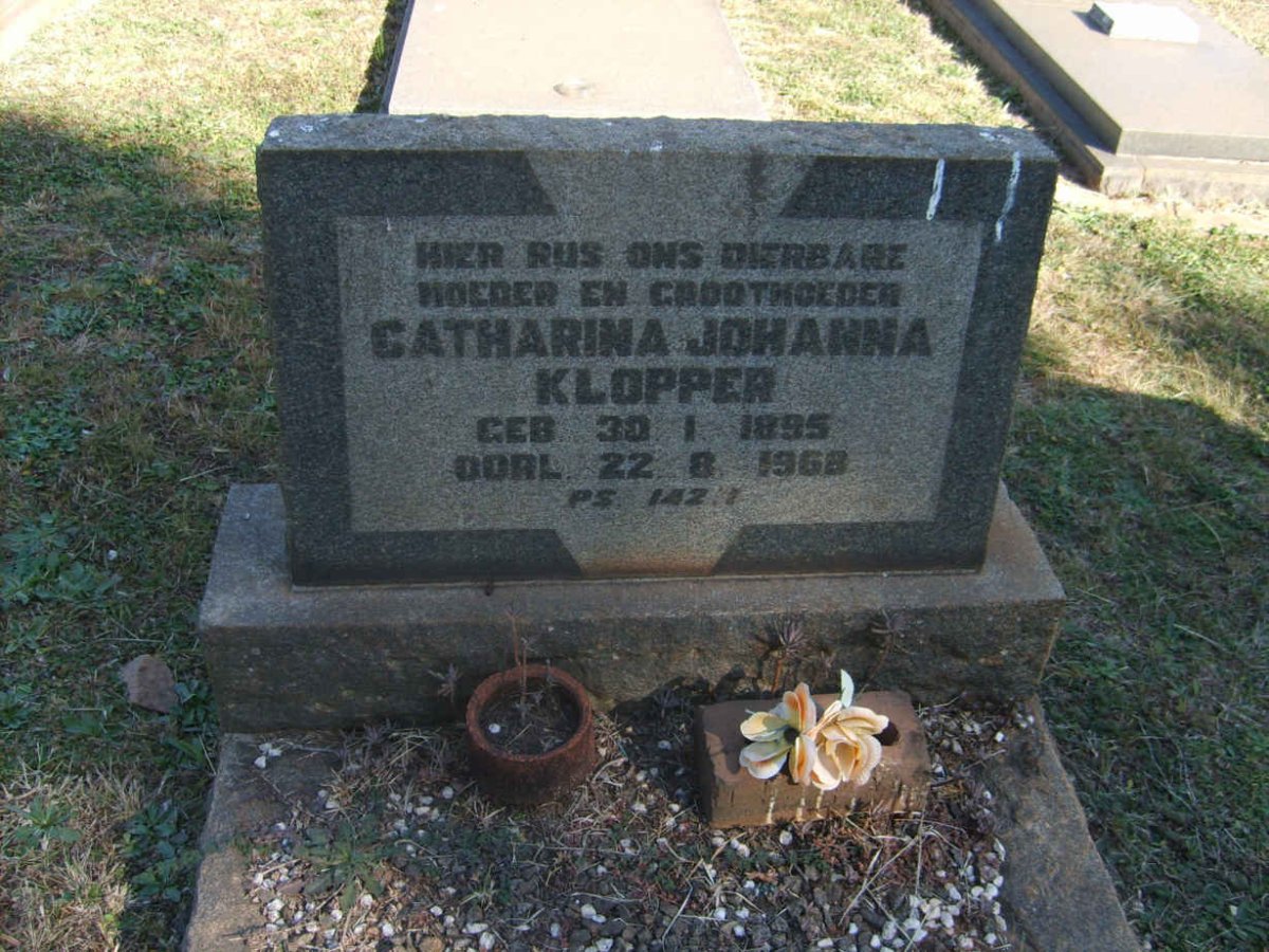 KLOPPER Catharina Johanna 1895-1968