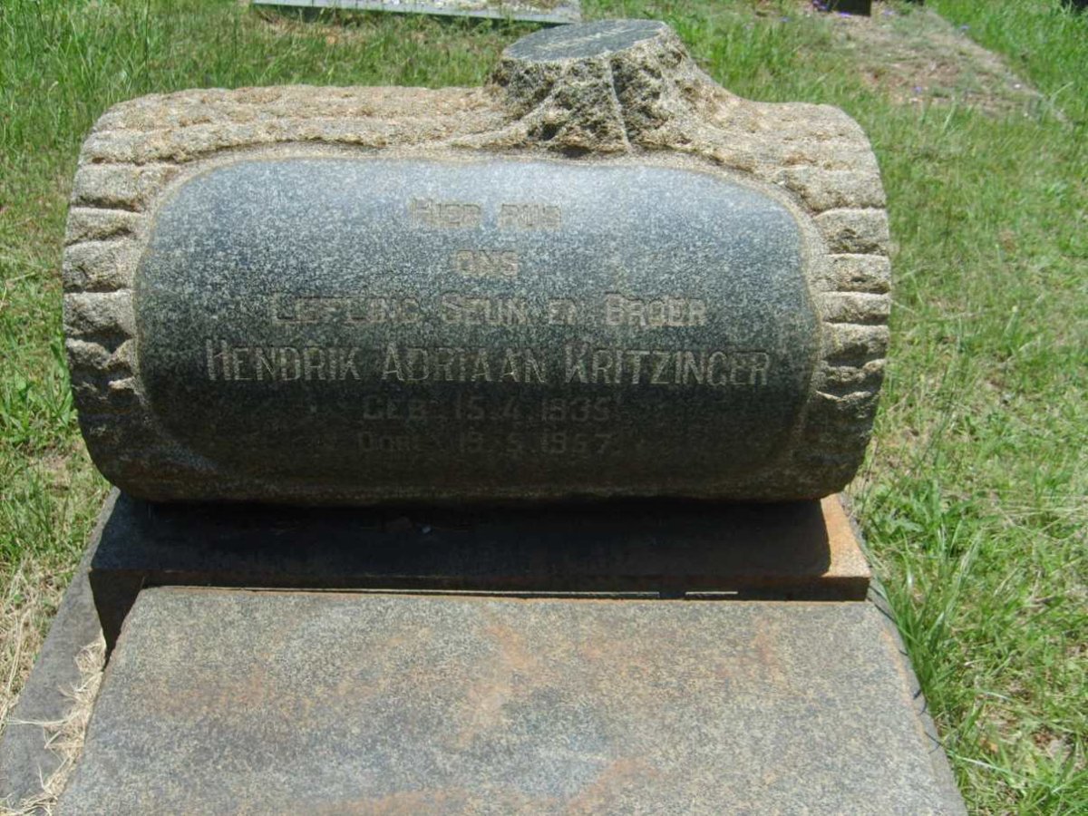 KRITZINGER Hendrik Adriaan 1935-1957