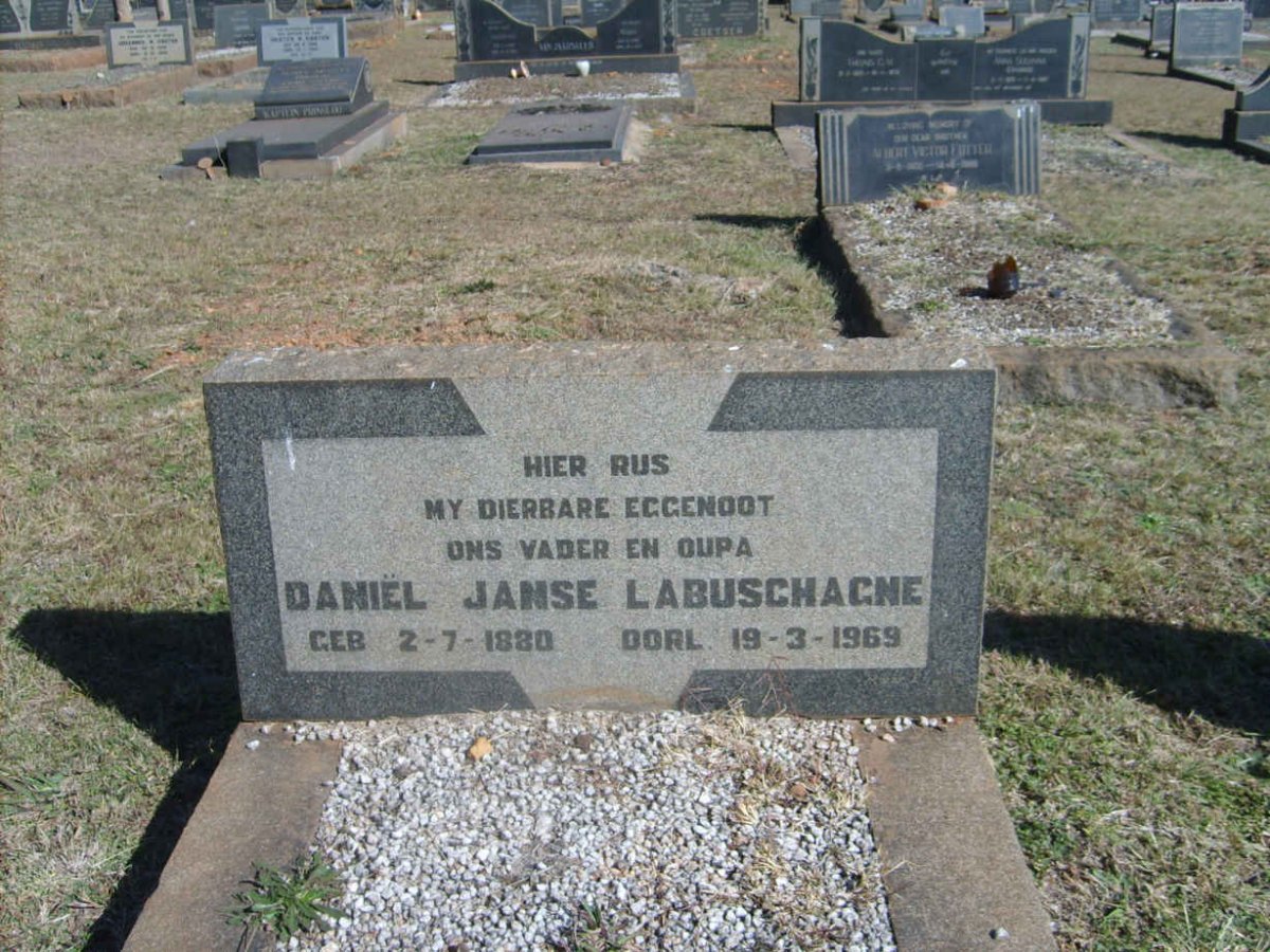 LABUSCHAGNE Daniël Janse 1880-1969