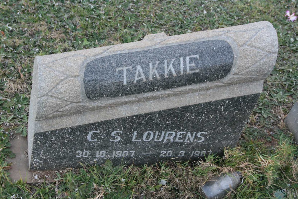 LOURENS C.S. 1907-1987