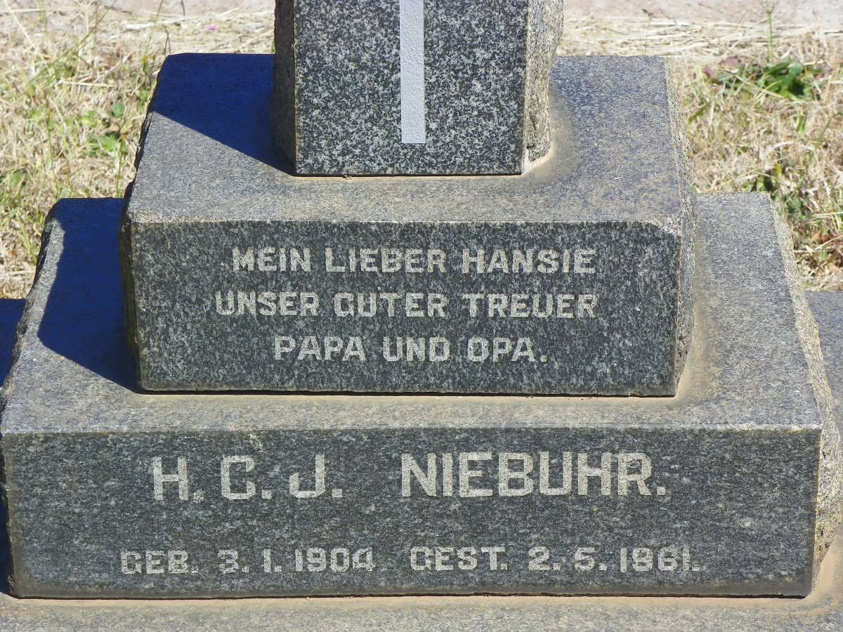 NIEBUHR H.C.J. 1904-1961
