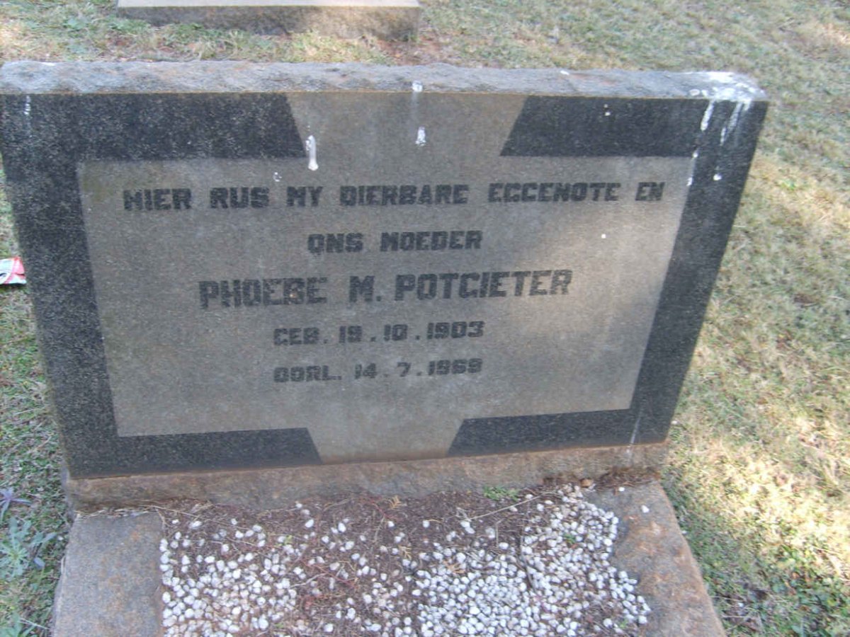 POTGIETER Phoebe M. 1903-1969