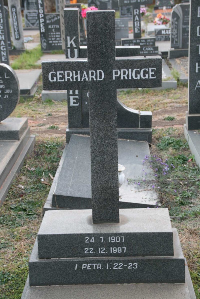 PRIGGE Gerhard 1907-1987