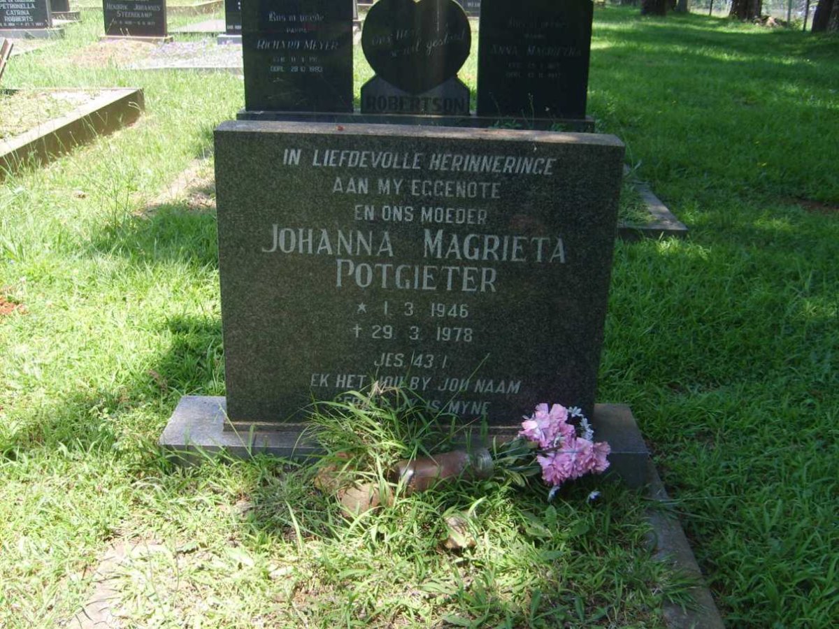 POTGIETER Johanna Magrieta 1946-1978