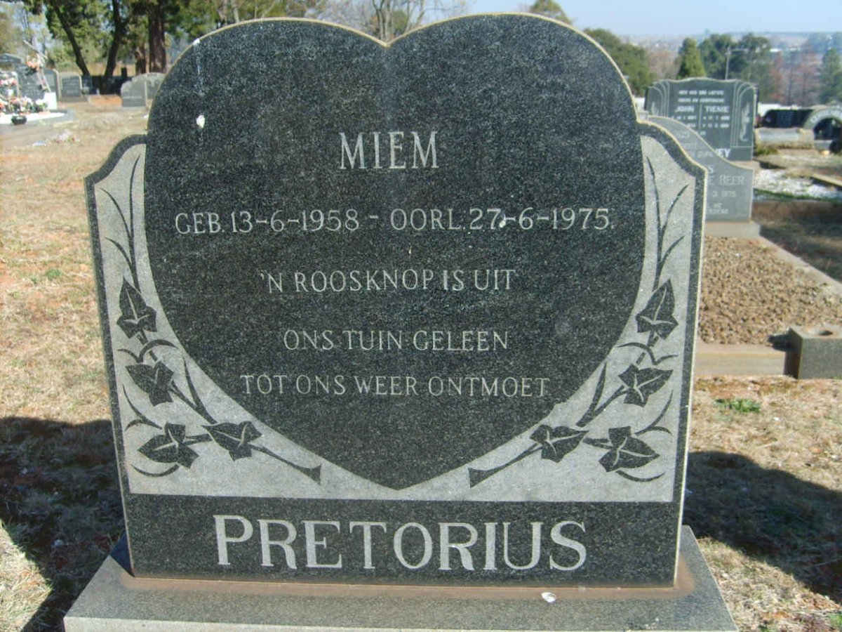 PRETORIUS Miem 1958-1975